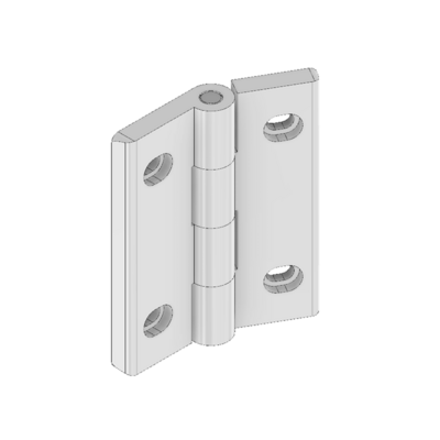 51-030-1SS MODULAR SOLUTIONS BUTT HINGE WITH STAINLESS STEEL HARDWARE